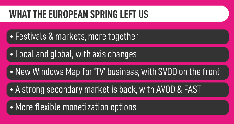 The spring message forTV producers and distributors