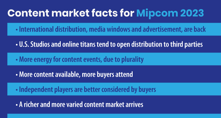 Mipcom 2023:  a more open, plural market takes shape