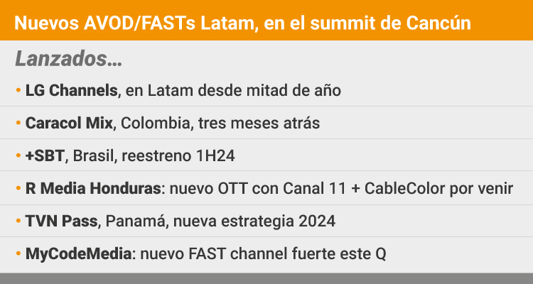 AVOD & FAST en América Latina: muchos OTT nuevos