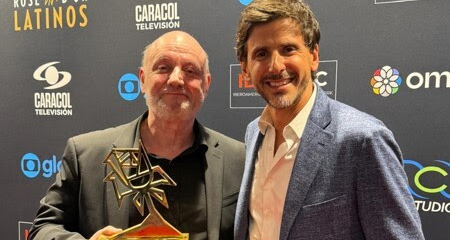 Content Americas 2026: Darío Turovelzky entregó el Rose d’Or a la Trayectoria a Juan José Campanella